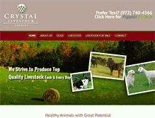 Tablet Screenshot of crystallivestock.com